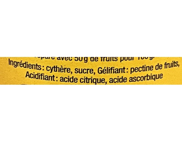 CONFITURE PRUNE DE CYTHERE