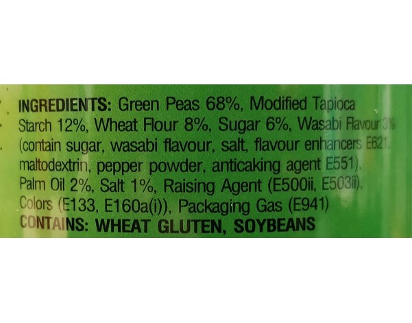 PETITS POIS GRILLES AU WASABI