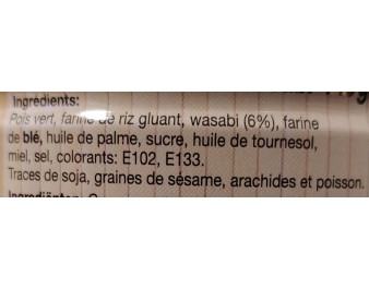 PETITS POIS GRILLES AU WASABI