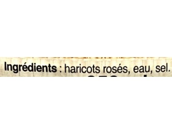 HARICOT ROSE NATURE