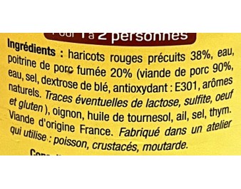 HARICOT ROUGE AU BOUCANE