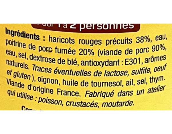 HARICOT ROUGE AU BOUCANE