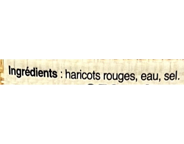 HARICOT ROUGE NATURE