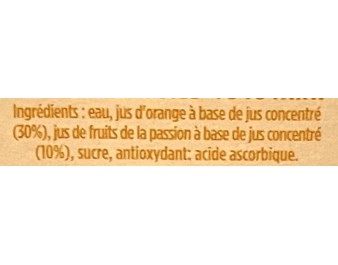 NECTAR A L’ORANGE ET AU FRUIT DE LA PASSION