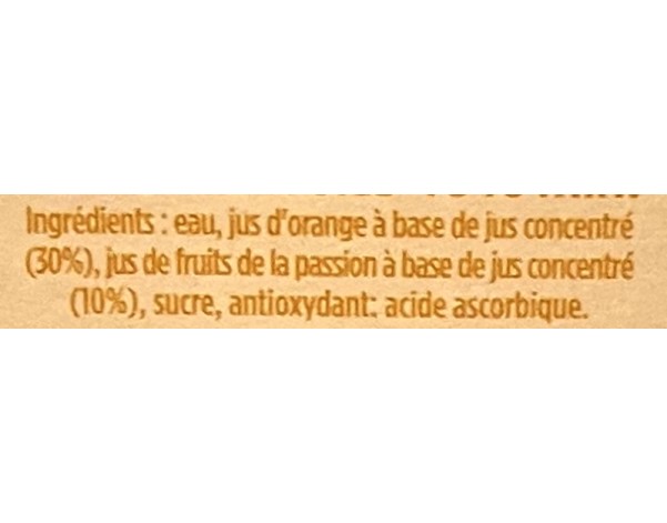 NECTAR A L’ORANGE ET AU FRUIT DE LA PASSION