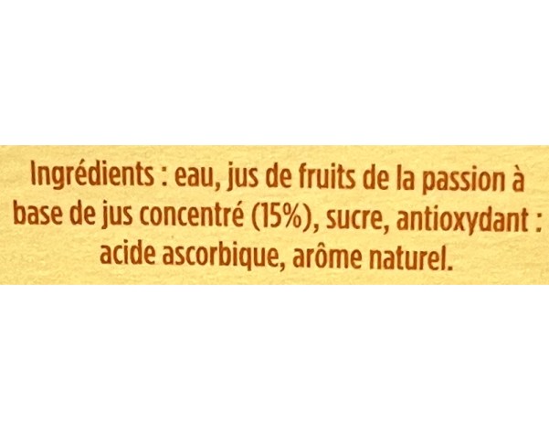 NECTAR AU FRUIT DE LA PASSION