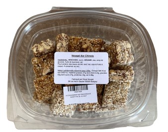 NOUGAT CROQUANT AU SESAME ET CACAHUETE