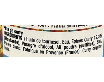 PATE DE CURRY