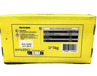 PATE DE DATTE