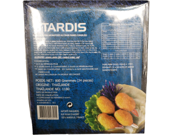 PINCE AU POISSON AROMATISEE AU CRABE PANEE ****