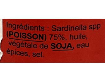 PATE DE SARDINELLE