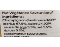 PLAT VEGETARIEN SAVEUR BOEUF