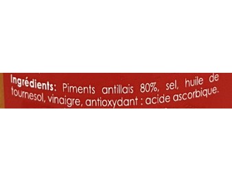 PUREE DE PIMENT ANTILLAIS