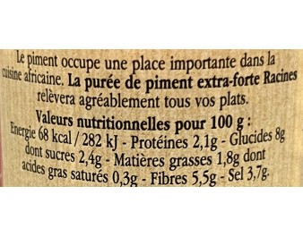 PUREE DE PIMENT EXTRA-FORT