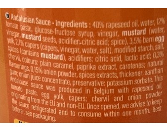 SAUCE ANDALOUSE