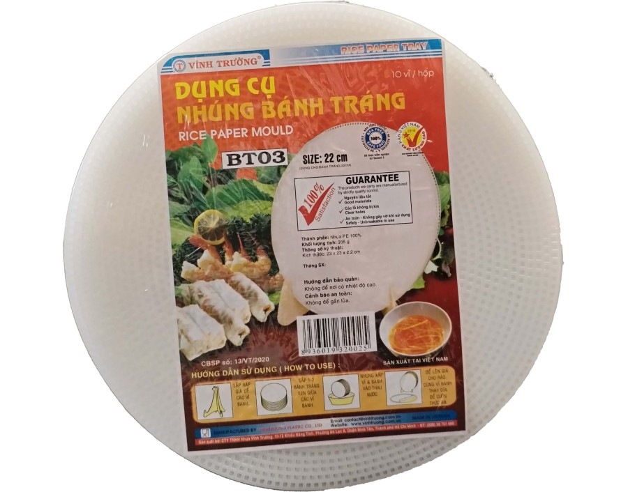 PLATEAU POUR GALETTE DE RIZ 22 CM 10 P.