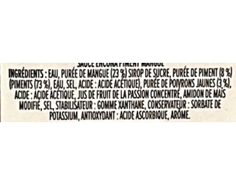 SAUCE DE PIMENT DOUCE A LA MANGUE