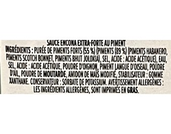 SAUCE DE PIMENT EXTRA FORTE