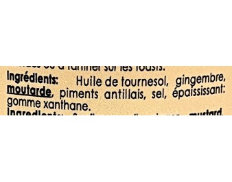 SAUCE DES BOUCANIERS AU GINGEMBRE