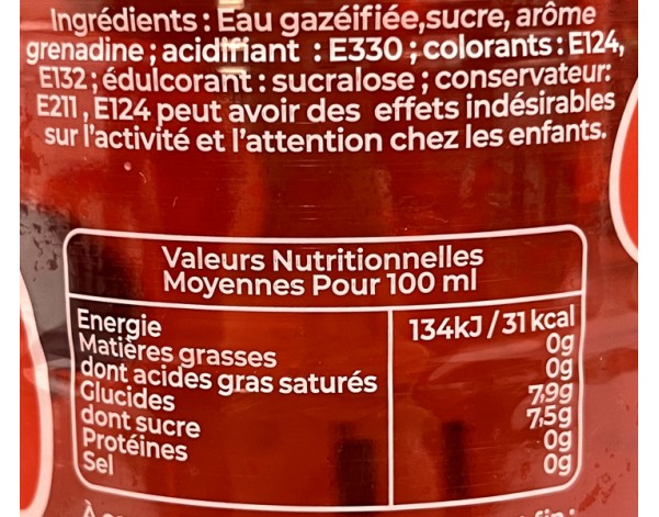 SODA GRENADINE