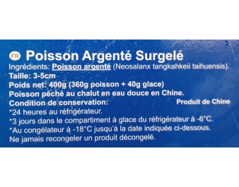 POISSON ARGENTE 3-5 CM ****