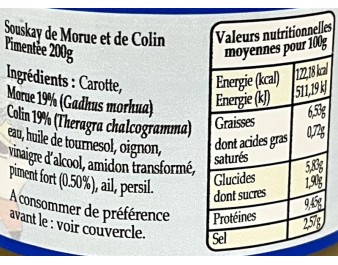 SOUSKAY A LA MORUE PIMENTE
