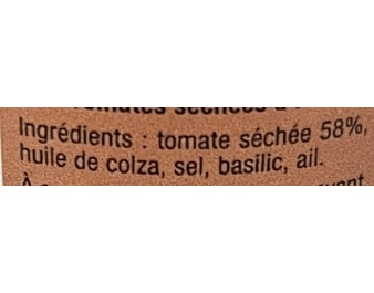 TOMATE SECHE A L’HUILE ANTIPASTI