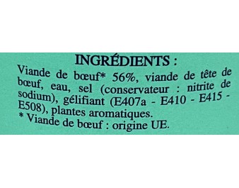VIANDE DE BOEUF ASSAISONNE