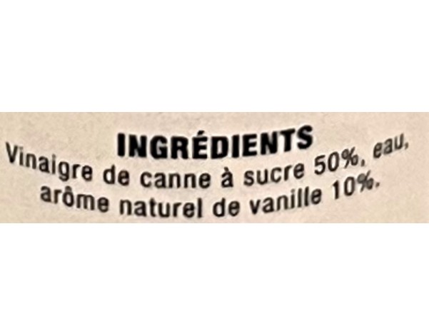 VINAIGRE VANILLE