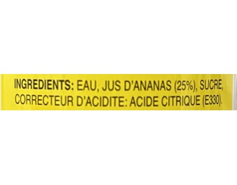 BOISSON A L’ANANAS