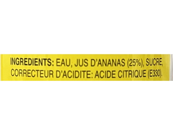 BOISSON A L’ANANAS