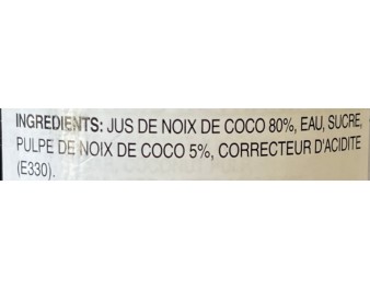 BOISSON A LA NOIX DE COCO