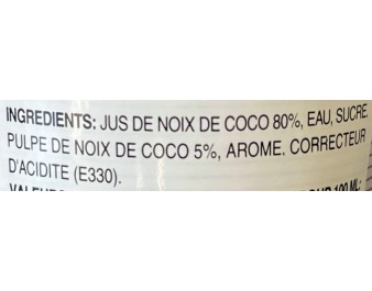 BOISSON A LA NOIX DE COCO GRILLEE