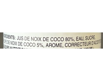BOISSON A LA NOIX DE COCO GRILLEE