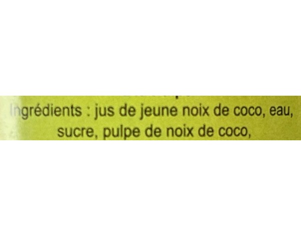 BOISSON A LA NOIX DE COCO