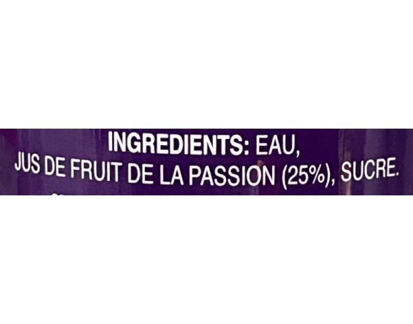 BOISSON AU FRUIT DE LA PASSION