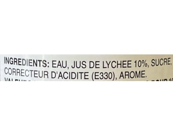BOISSON AU LYCHEE