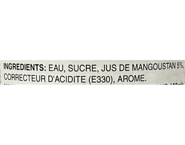 BOISSON AU MANGOUSTAN