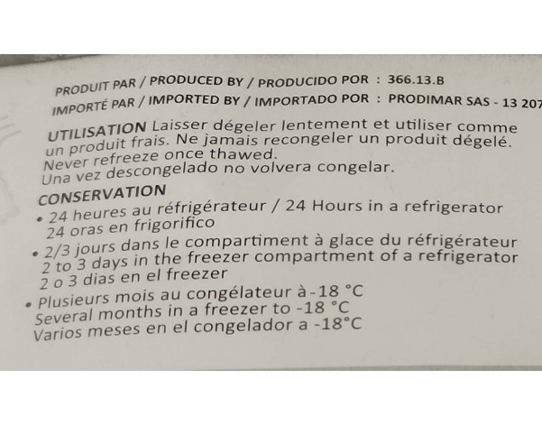 POISSON THON EN TRANCHE ****