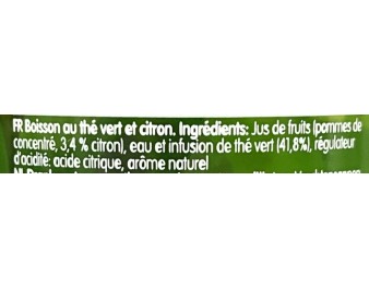 BOISSON AU THE VERT ET CITRON