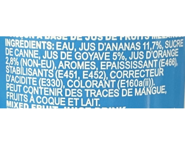 BOISSON AUX FRUITS MELANGES