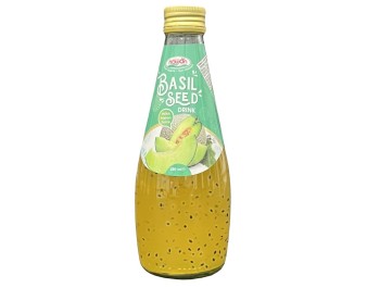BOISSON AUX GRAINES DE BASILIC AU MELON