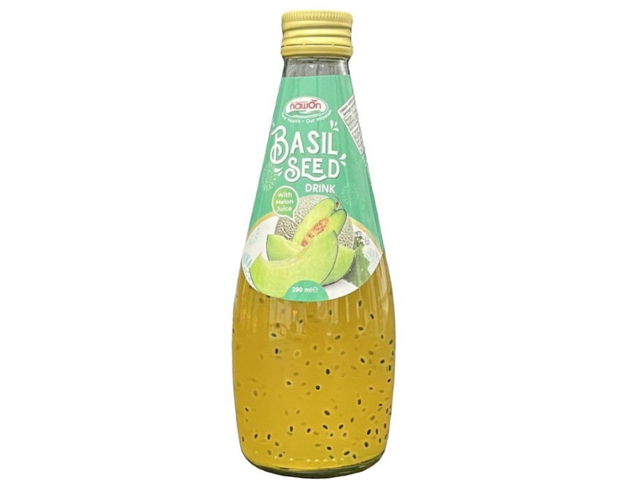 BOISSON AUX GRAINES DE BASILIC AU MELON