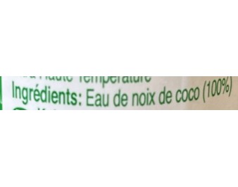 BOISSON EAU A LA NOIX DE COCO