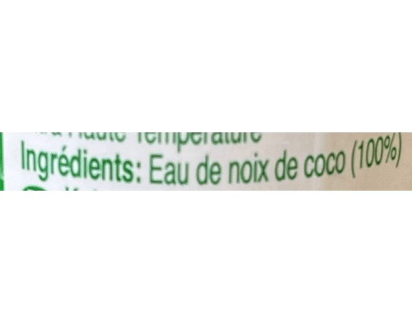 BOISSON EAU A LA NOIX DE COCO