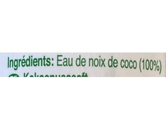 BOISSON EAU A LA NOIX DE COCO