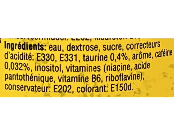 BOISSON ENERGISANTE