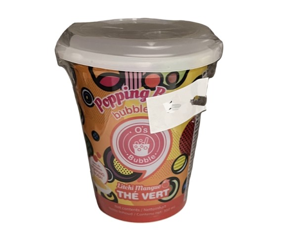 BOISSON THE VERT LYCHEE MANGUE POPPING BOBA