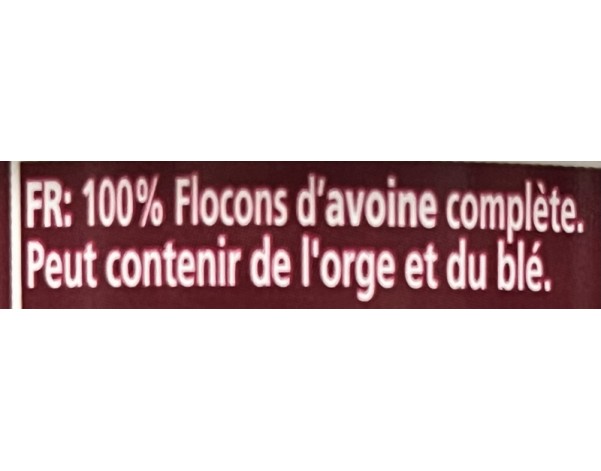 FLOCON D’AVOINE BLANC QUICK QUAKER