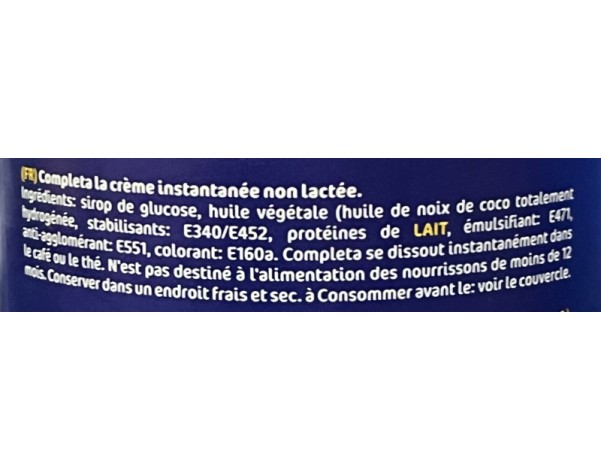 LAIT EN POUDRE